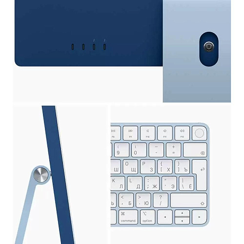 Моноблок Apple iMac 24" 2021 MGPK3RU/A M1 8-core CPU 8-Core GPU/8GB/256GB Blue