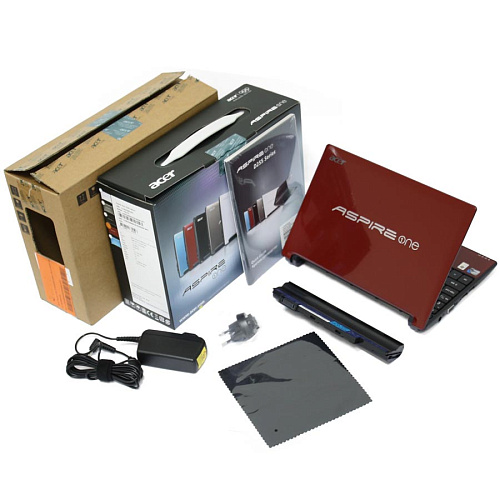 Нетбук Acer Aspire One D AOD255-2DQrr Atom-N450/1Gb/250Gb/W7ST 32 + Android/10"/Cam/red (LU.SDQ0D.056)