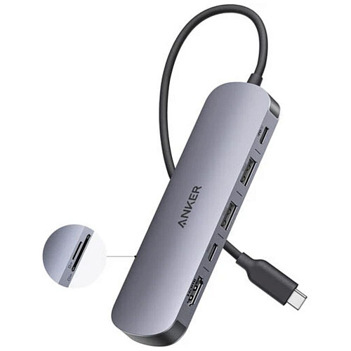 7-port USB Type C Hub Anker Nano A83D2HA1 (7-in-1 4K HDMI)