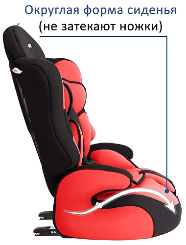 Автокресло Siger Прайм ISOFIX (красный)