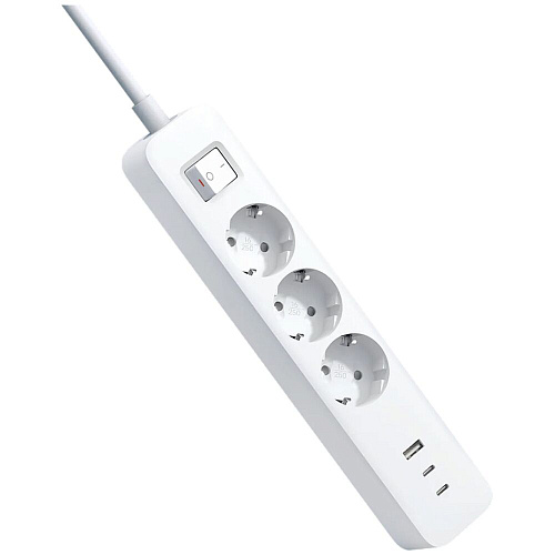 Сетевой фильтр Xiaomi 20W Power Strip (2C1A) 1м. 3 розетки USB-A + 2xUSB-C