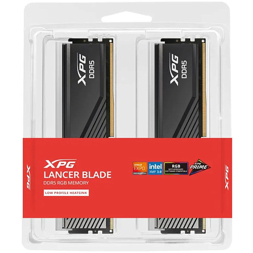 Модуль памяти DIMM 32Gb 2х16Gb DDR5 PC48000 6000MHz ADATA XPG Lancer Blade Black (AX5U6000C3416G-DTLABRBK)