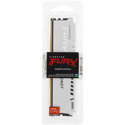 Модуль памяти DIMM 32Gb DDR5 PC48000 6000MHz Kingston Fury Beast White EXPO (KF560C36BWE-32)