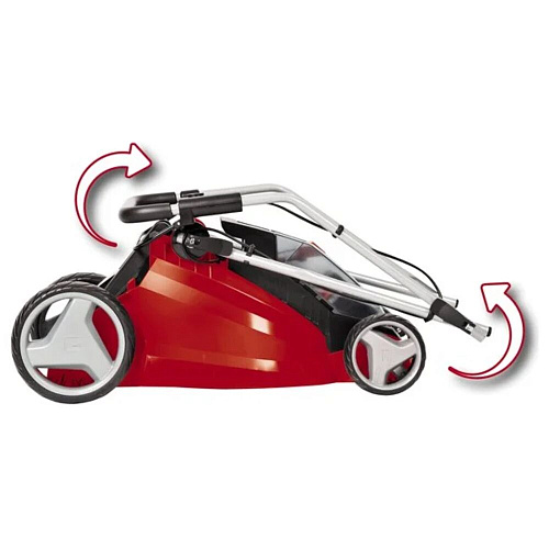 Аккумуляторная газонокосилка Einhell PXC GE-CM 43 Li M, 2х18B,BL,2х4.0Ач,2xЗУ,43см,63л,мульчирование 3413130