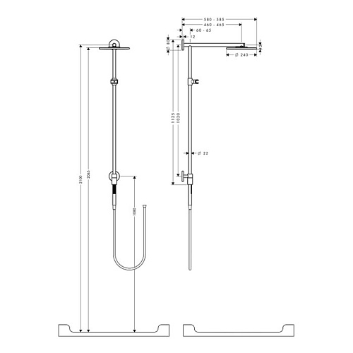Душевая система Hansgrohe Raindance S 240 Showerpipe Connect 27164000