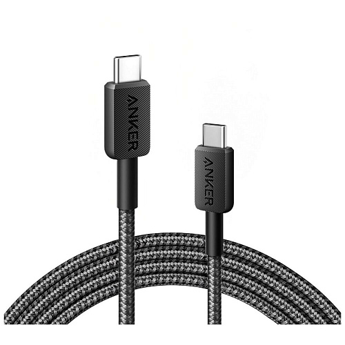 Кабель Type C - Type C 0.9m Anker Power Line 322 60W черный УЦЕНКА