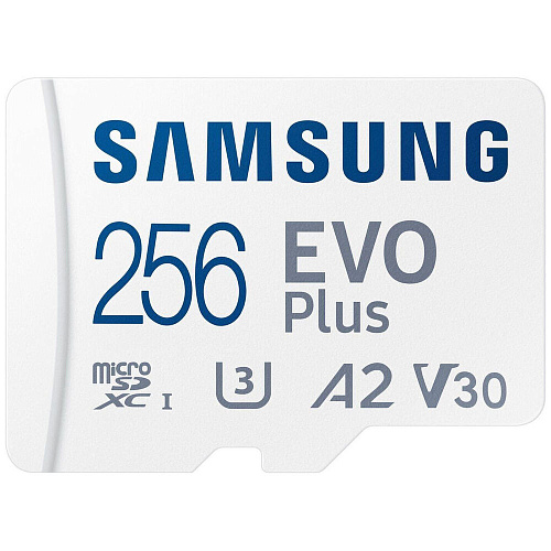 Карта памяти Micro SecureDigital 256Gb SDXC Samsung Evo Plus class10 UHS-I U3 (MB-MC256SA) УЦЕНКА