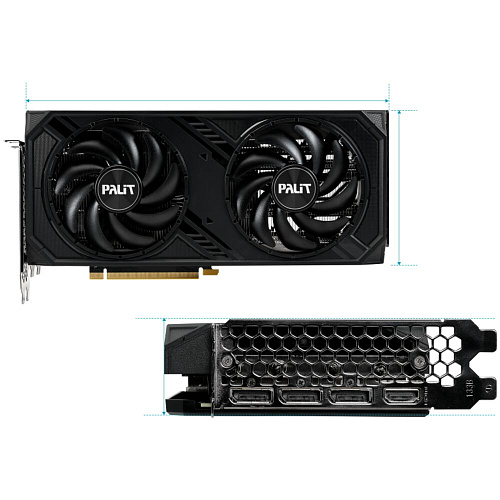 Видеокарта Palit GeForce RTX 4070 12288Mb, Dual OC 12G (NED4070S19K9-1047D) 1xHDMI, 3xDP, Ret