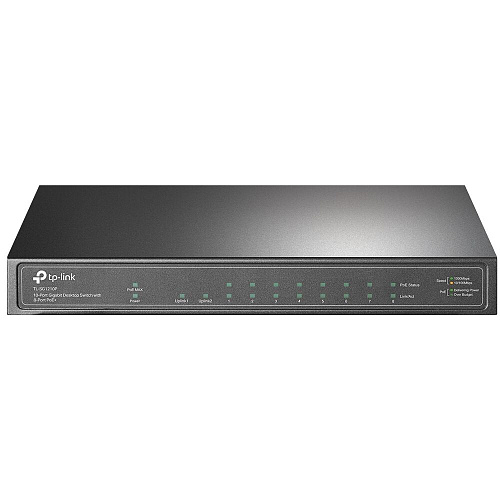 Коммутатор TP-LINK TL-SG1210P неуправляемый 9xGbLAN (8PoE+)  1xSFP