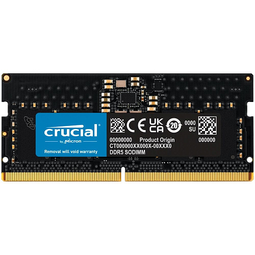 Модуль памяти SO-DIMM DDR5 8Gb PC44800 5600Mhz Crucial (CT8G56C46S5)
