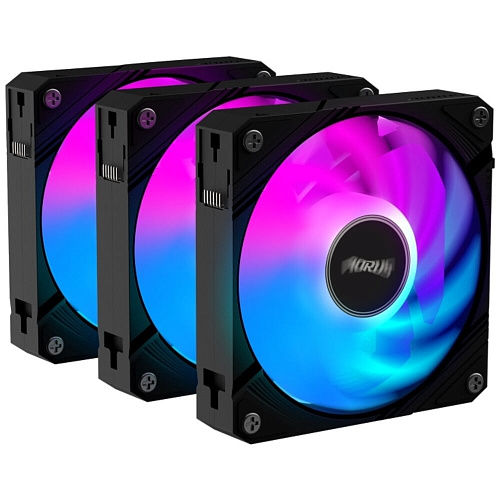 Вентилятор 120x120 Gigabyte AORUS 120 ARGB PWM 600-2000rpm (3-Pack) Black