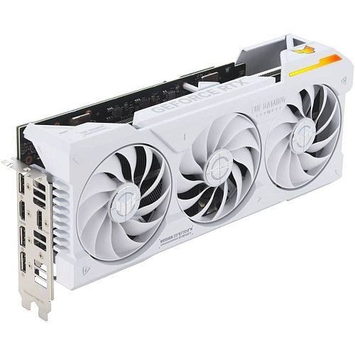 Видеокарта ASUS GeForce RTX 4070 Ti Super 16384Mb, TUF Gaming BTF White 16G (TUF-RTX4070TIS-16G-BTF-White) 2xHDMI, 3xDP, Ret
