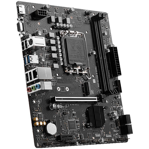 Материнская плата MSI Pro H610M-E DDR4 H610 Socket-1700 2xDDR4, 4xSATA3, 1xM.2, 1xPCI-E16x, 2xUSB3.2, D-Sub, HDMI, Glan, mATX