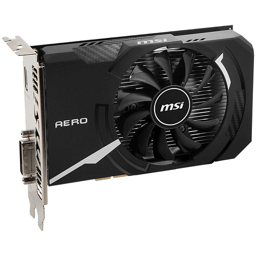 Видеокарта MSI GeForce GT 1030 4096Mb, GT 1030 Aero ITX 4GD4 OC DVI-D, HDMI Ret