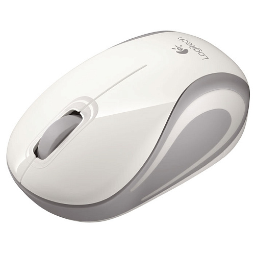 Мышь Logitech M187 Wireless Mini Mouse White-Silver USB 910-002740