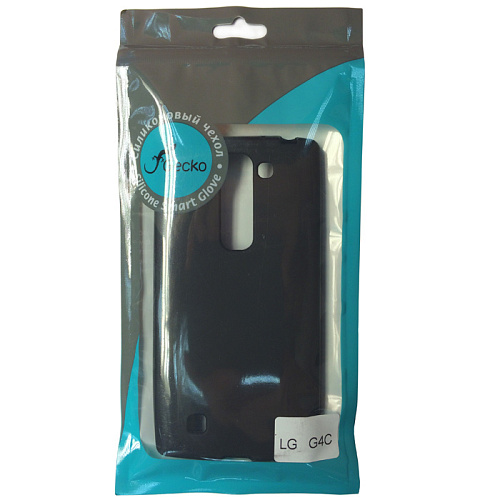 Чехол для LG G4c H522 Gecko Силиконовая накладка, непрозрачно-матовая, черная 