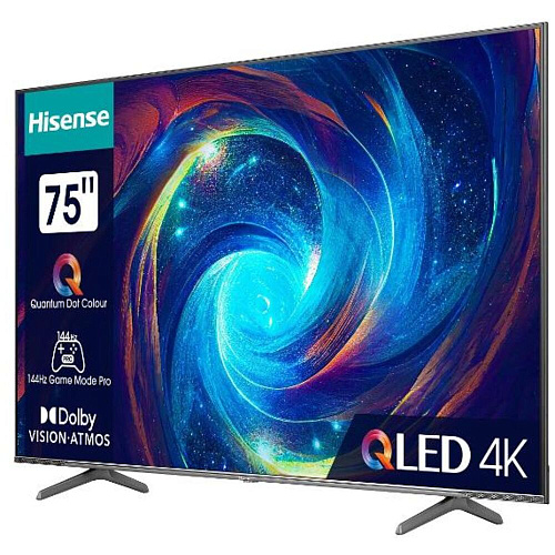 Телевизор 75" Hisense 75E7KQ PRO (4K Ultra HD 3840x2160, Smart TV) черный