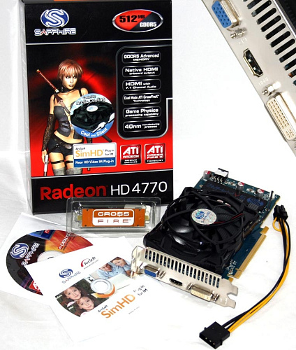 Видеокарта Sapphire 512Mb HD4770 11149-01-20R TV DVI HDMI PCIE Ret