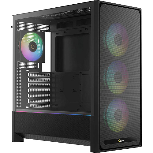 Корпус ATX Miditower Ocypus Delta C70 BK ARGB Black УЦЕНКА