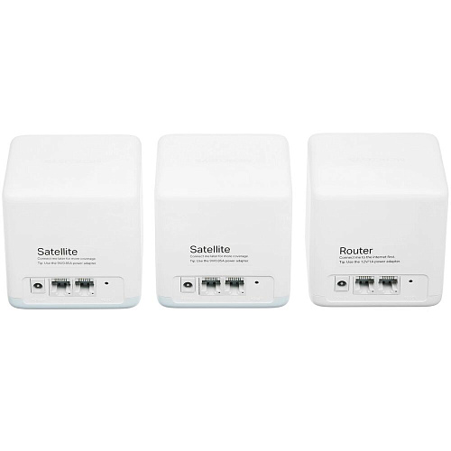 Беспроводной маршрутизатор Mercusys Halo H32G(3-pack) AC1200, Wi-Fi 5 802.11ac 1167Мбит/с, 2.4+5ГГц, 2xGLAN, 2xGWAN белый