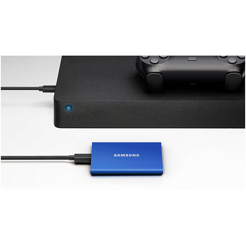 Внешний SSD-накопитель 500Gb Samsung T7 MU-PC500H/WW (SSD) USB 3.2 Type C Синий