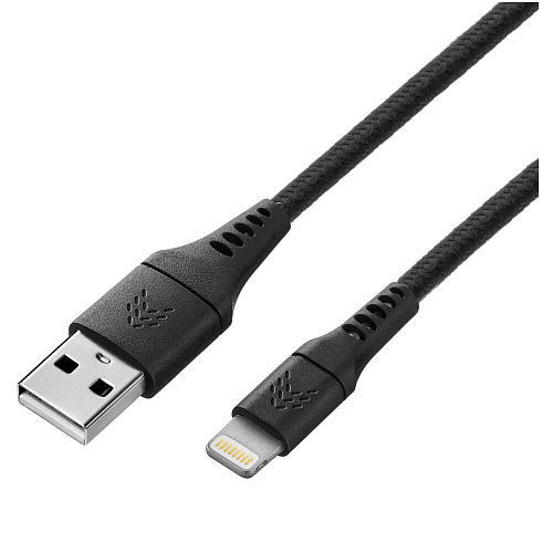 Кабель USB-A - Lightning 1m Rocket Contact черный