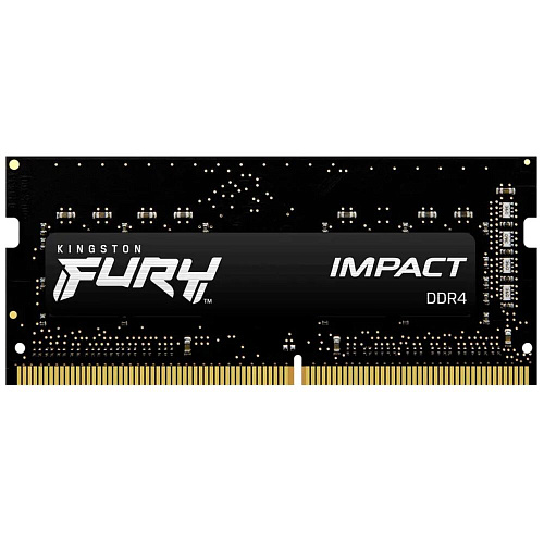 Модуль памяти SO-DIMM DDR4 16Gb PC25600 3200Mhz Kingston Fury Impact (KF432S20IB/16)