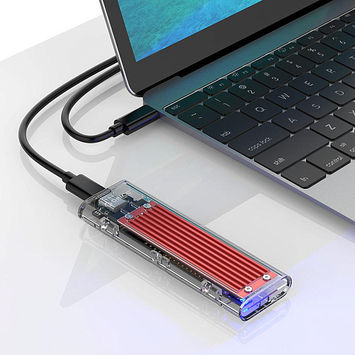 Корпус для SSD NVMe M.2 Orico TCM2-C3-RD, USB Type C Красный