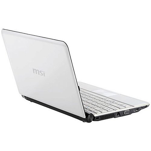 Нетбук MSI Wind U180-261RU Atom N2800/2Gb/320Gb/UMA/10.1"/Cam/WF/6cell/Win7 St/White
