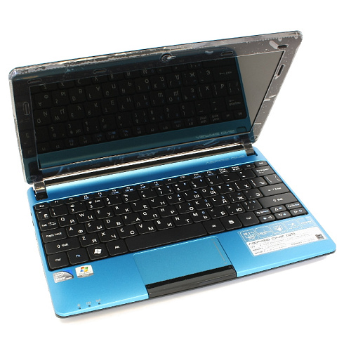 Нетбук Acer Aspire One AOD270-268bb Atom N2600/2Gb/500Gb/GMA 3600/10.1"/WF/Cam/6cell/W7ST/Blue