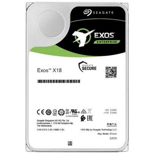 Внутренний жесткий диск 3,5" 12Tb Seagate (ST12000NM000J) 256Mb 7200rpm SATA3 Exos X18