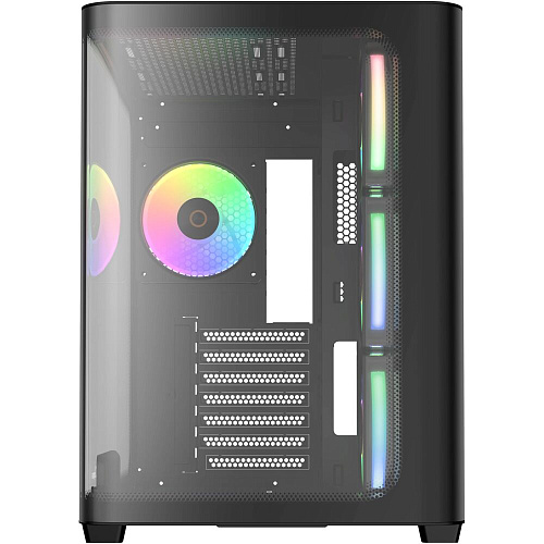 Корпус ATX Miditower Ocypus Iota C70 BK Curve ARGB Digital Black