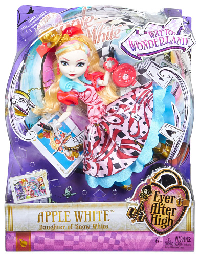 Кукла Ever After High Страна чудес Эппл Уайт