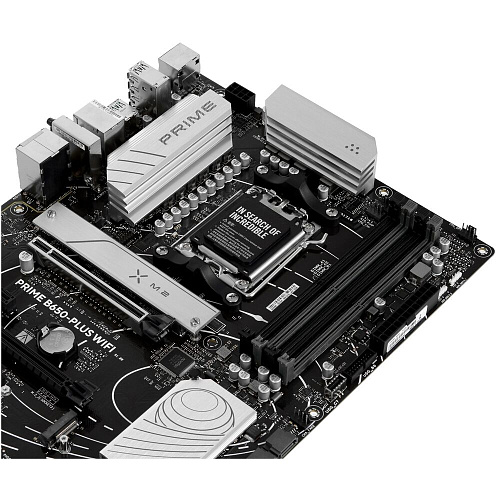 Материнская плата ASUS Prime B650-Plus WiFi B650 Socket AM5 4xDDR5, 4xSATA3, RAID, 2xM.2, 2xPCI-E16x, 5xUSB3.2, 1xUSB3.2 Type C, DP, HDMI, WiFi, 2.5Glan, ATX