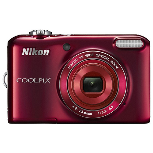 Компактная фотокамера Nikon Coolpix L28 Red (20.1Mp, 5xZoom, 3.0', SD/SDHC/SDXC, 2AA)