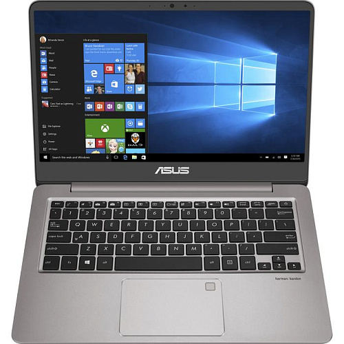 Ультрабук ASUS Zenbook UX410UF ( RX410UF-GV194R ) Core i7 8550U/8Gb/1Tb+256Gb SSD/NV MX130 2Gb/14.0" FullHD/Sleeve/Win10Pro Grey