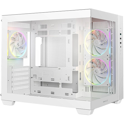 Корпус MicroATX Minitower Deepcool CG330 3F WH белый