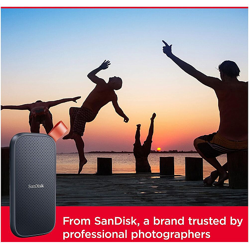 Внешний SSD-накопитель 2Tb Sandisk Portable SDSSDE30-2T00-G26 (SSD) USB 3.1 черный