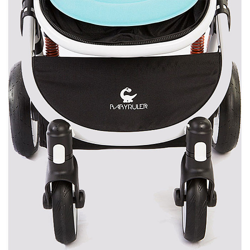 Коляска-трансформер Babyruler ST166 Tiffany Бирюзовый + Утепленный чехол на ноги + Зимний капюшон 