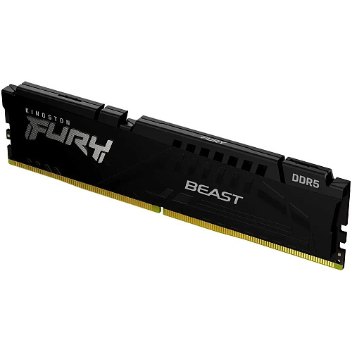 Модуль памяти DIMM 32Gb DDR5 PC44800 5600MHz Kingston Fury Beast Black (KF556C40BB2-32)