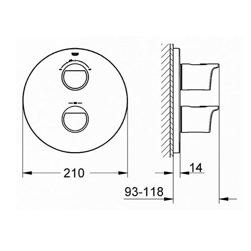 Смеситель для ванны Grohe Grohtherm 2000 New 19355001