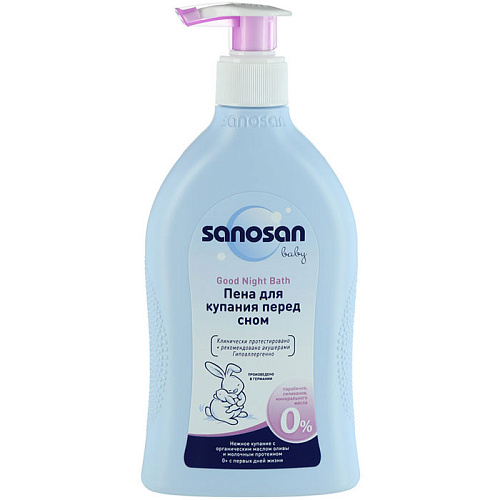 Sanosan Baby Пена для купания "Перед сном", 400 мл.