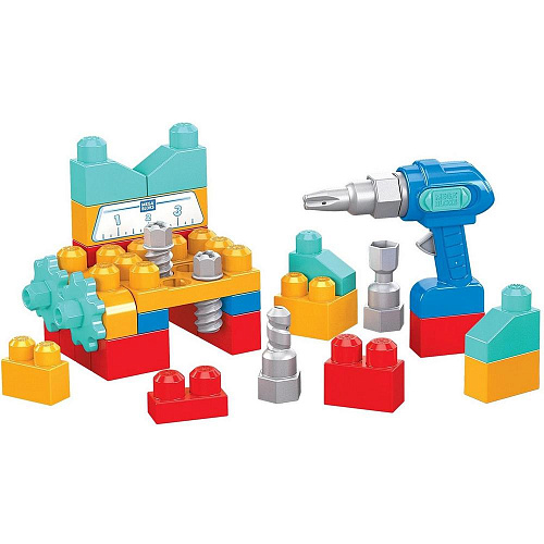 Mattel Mega Bloks Набор строителя с дрелью GXK36