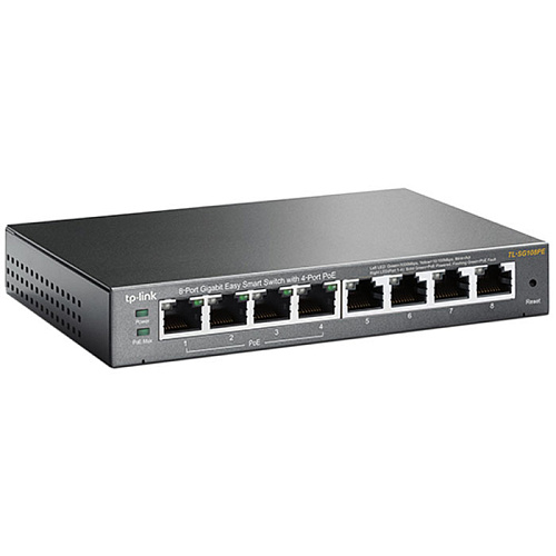 Коммутатор TP-LINK TL-SG108PE управляемый 8xGbLAN PoE