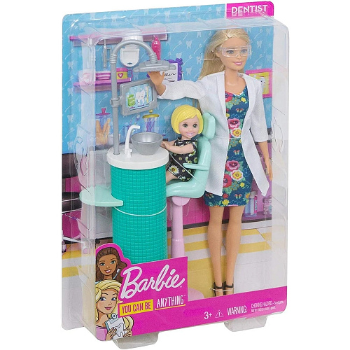 Кукла Mattel Barbie из серии "Кем быть?" DHB63/FXP16 Врач стоматолог