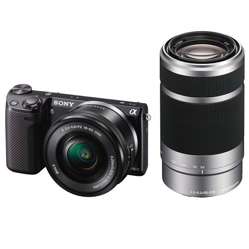 Компактная фотокамера Sony NEX-5TY kit 16-50+55-210 black