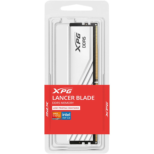 Модуль памяти DIMM 16Gb DDR5 PC44800 5600MHz ADATA XPG Lancer Blade White (AX5U5600C4616G-SLABWH)