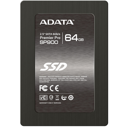 Внутренний SSD-накопитель 64Gb A-Data ASP900S3-64GM-C SATA3 2.5" Premier Pro SP900 Series