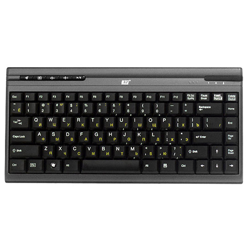 Клавиатура BTC 5139U-Grey Multimedia Black/Grey USB