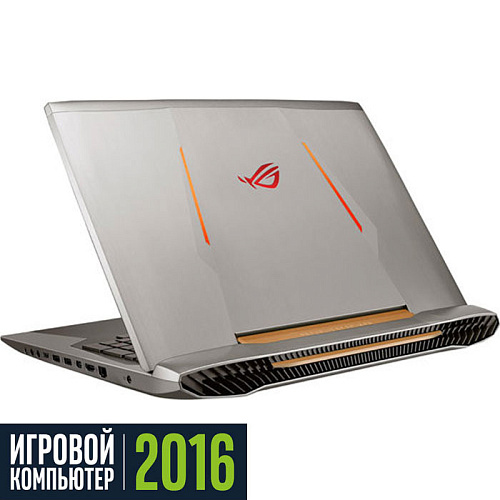 Ноутбук Asus ROG G752VT Core i7 6700HQ/8Gb/2Tb/NV GTX970M 3Gb/17.3"/DVD/Win10 Silver